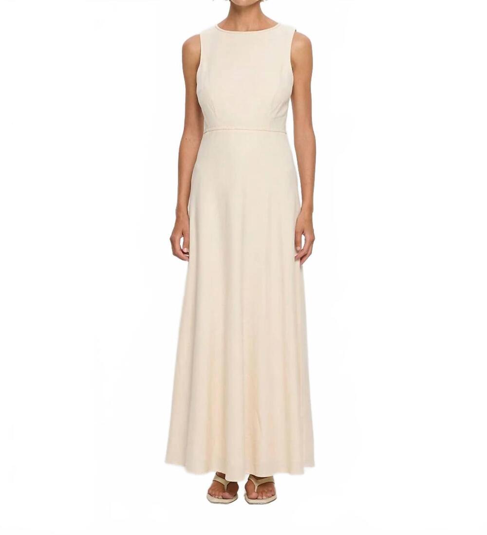 NEW KIVARI amiya maxi dress in cream